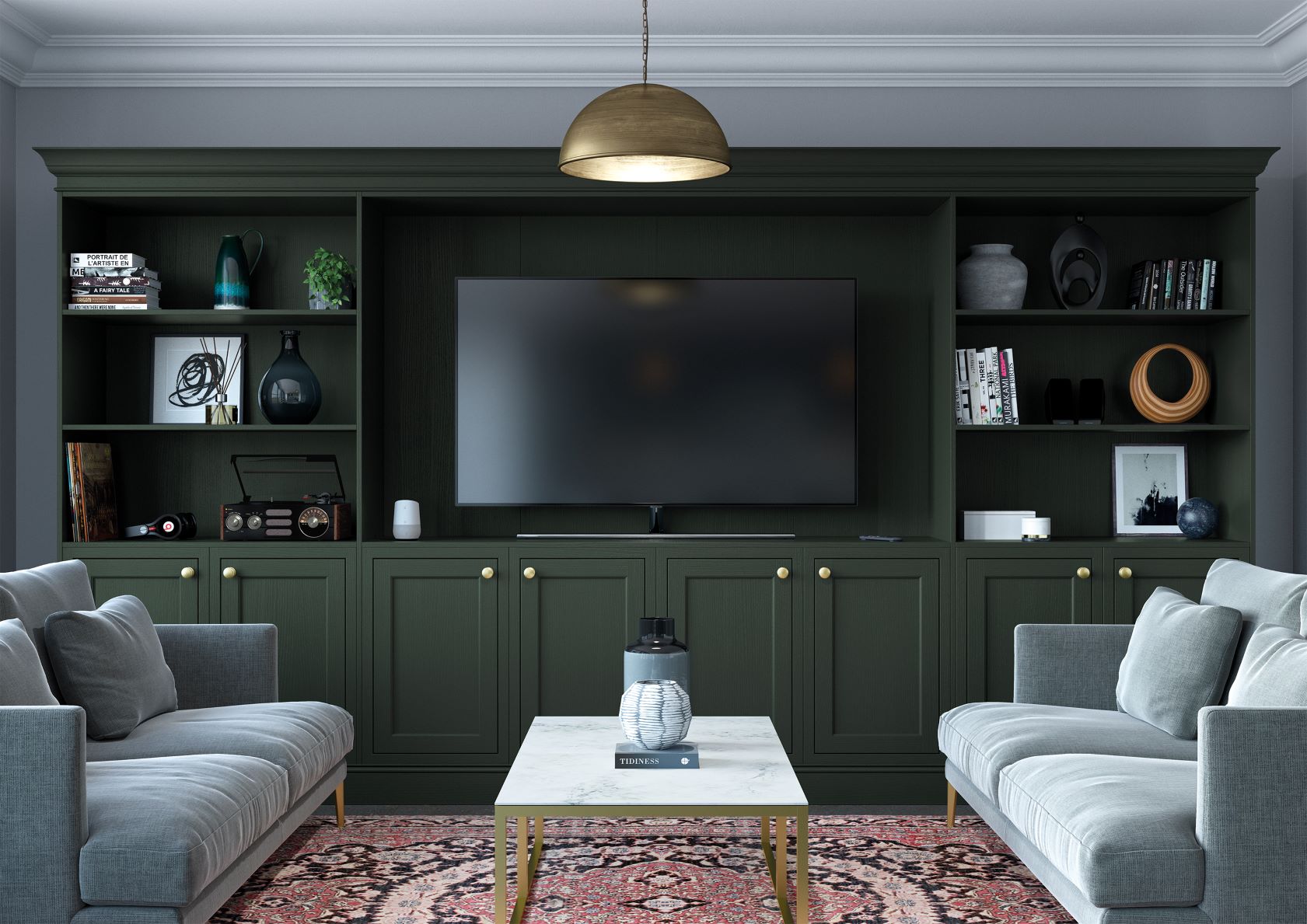 Belgravia Forest Green TV Storage